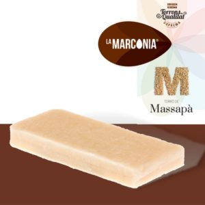 Turrón de mazapán de la Marconia. Peso 300gramos