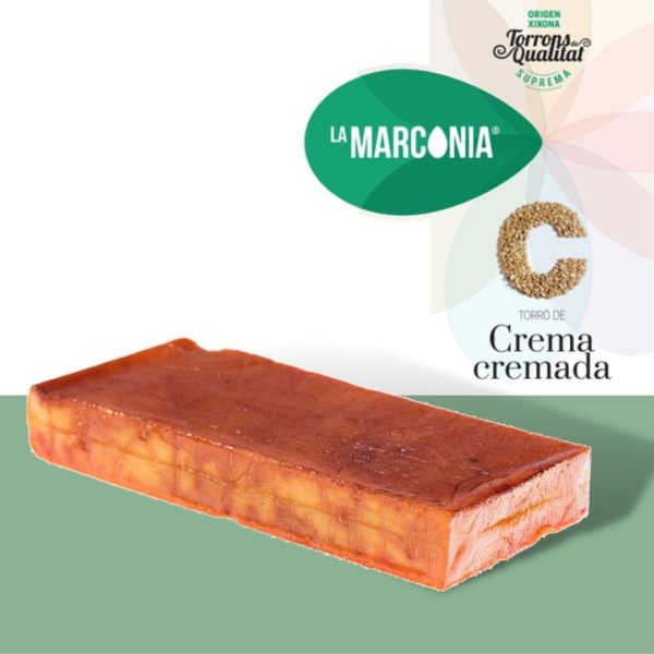 Torró de gema cremada La Marconia Jijonenca.